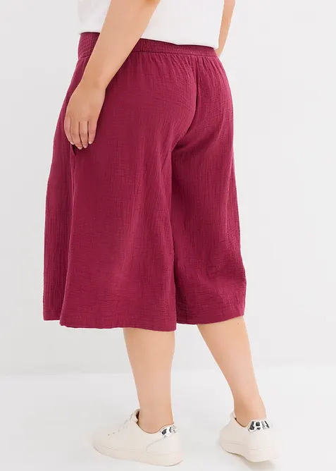 Capri broek van mousseline, bonprix