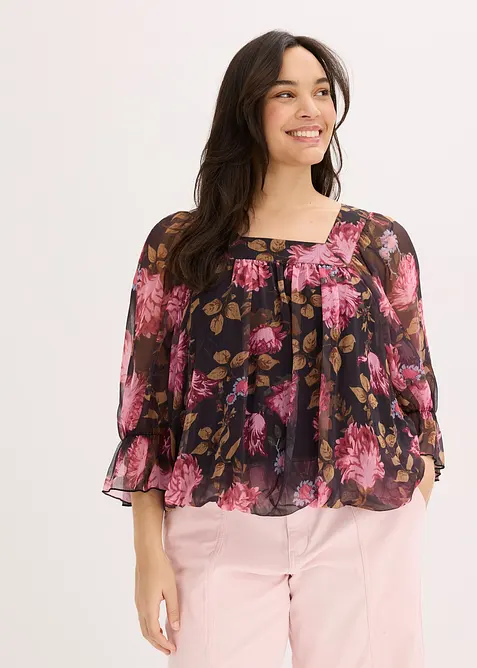Blouse met ballonzoom, bonprix