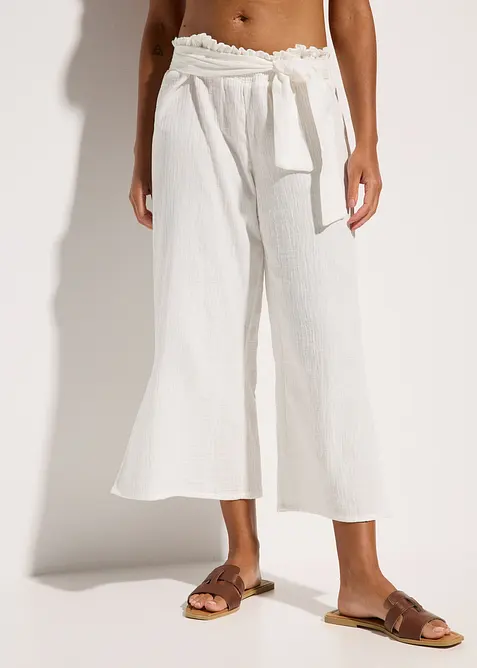 3/4 strandbroek van mousseline, bonprix