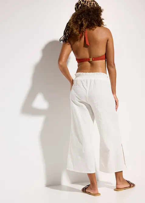 3/4 strandbroek van mousseline, bonprix