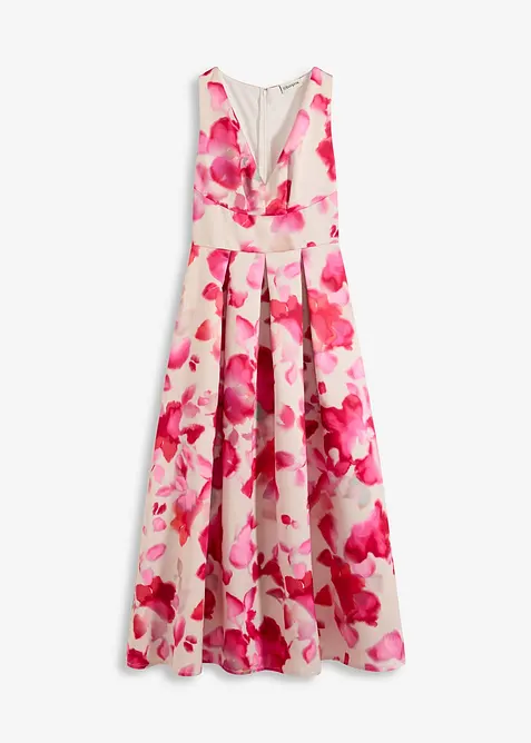 Maxi jurk van glanzend satijn, bonprix