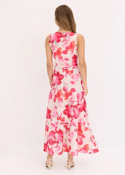 Maxi jurk van glanzend satijn, bonprix