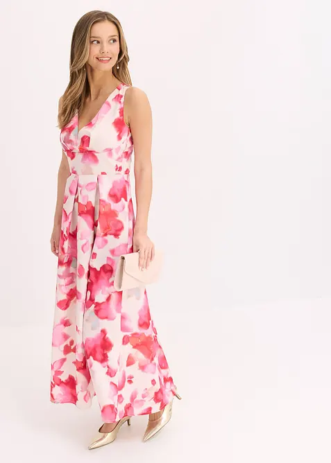 Maxi jurk van glanzend satijn, bonprix