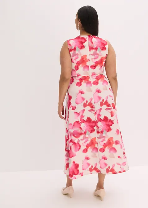 Maxi jurk van glanzend satijn, bonprix