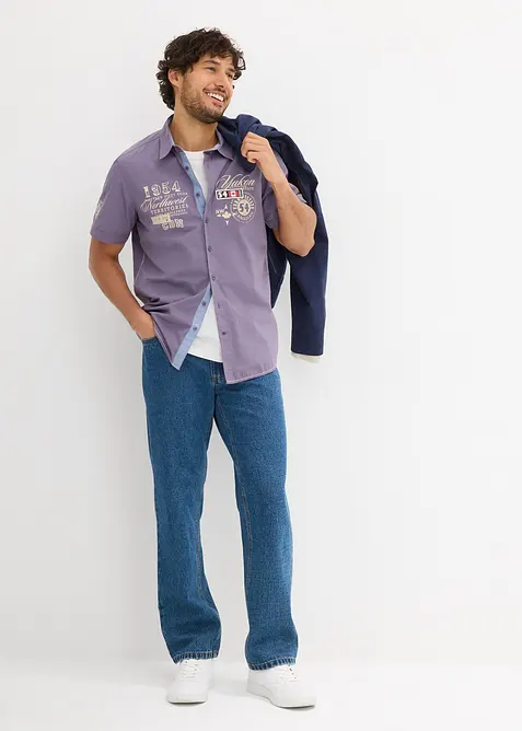 Overhemd met print slim fit, bonprix