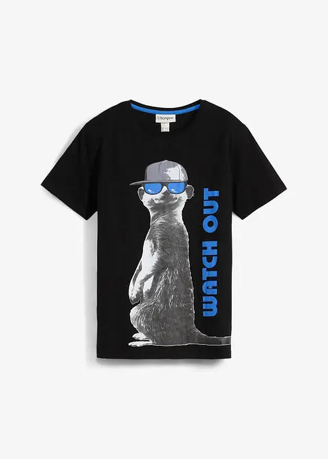 Jongens T-shirt van biologisch katoen met een coole print, bonprix