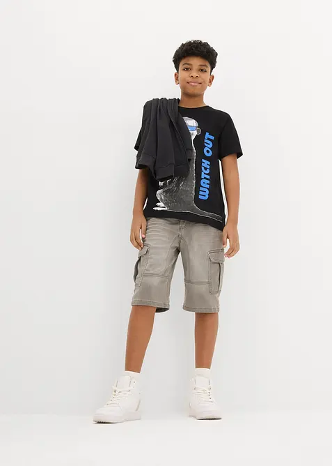 Jongens T-shirt van biologisch katoen met een coole print, bonprix