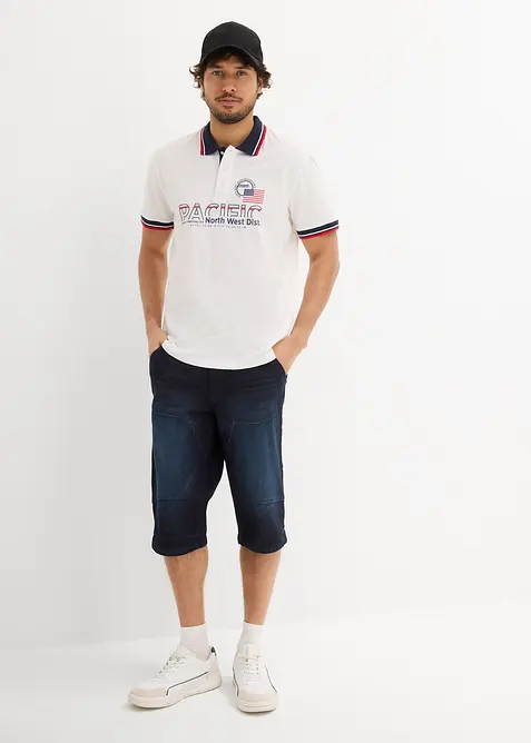 Poloshirt van puur katoen (set van 2) met korte mouw, bonprix