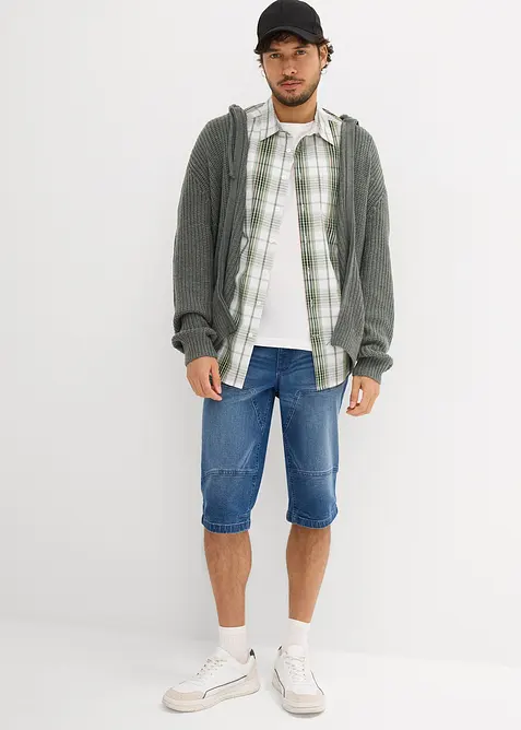 Lange jeans bermuda, regular fit, bonprix