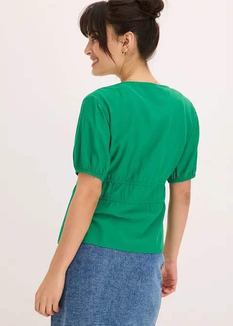 Blouse met strikjes, bonprix