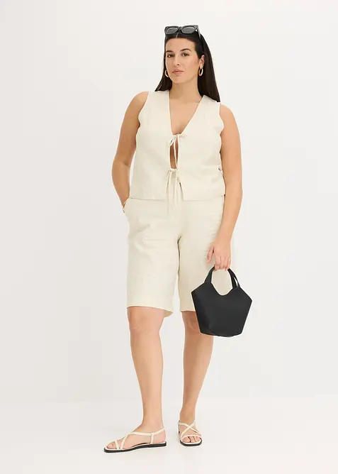 Gilet met strikken, bonprix