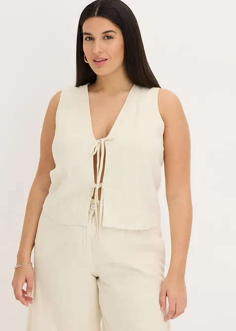 Gilet met strikken, bonprix