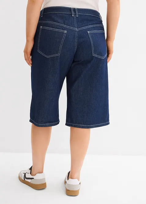 Jeans bermuda mid waist, low stretch, bonprix