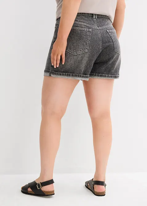 Jeans short high waist, low stretch, bonprix