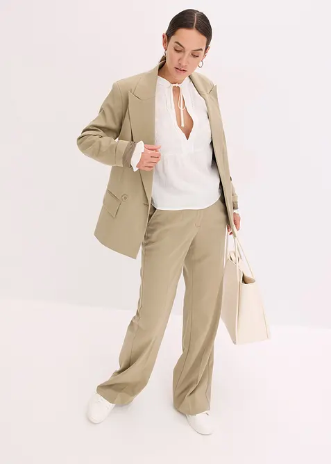 Blouse met broderie anglaise, bonprix