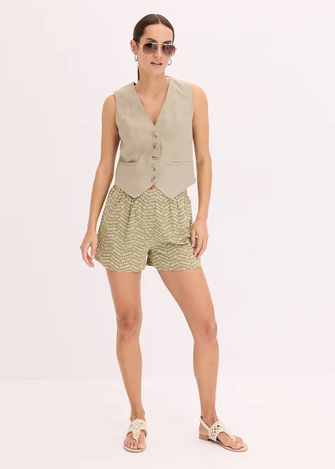 Short met broderie anglaise, bonprix