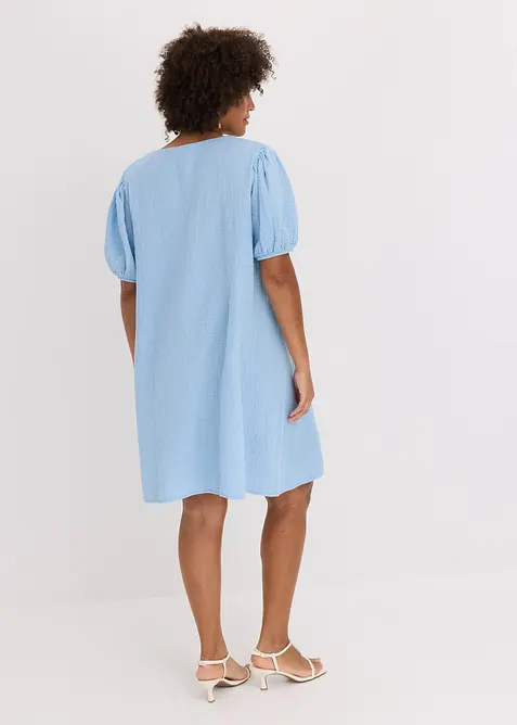 Korte jurk van mousseline, bonprix