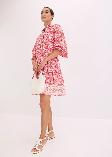 Jurk in linnen look, bonprix