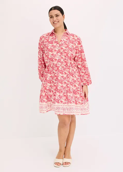 Jurk in linnen look, bonprix