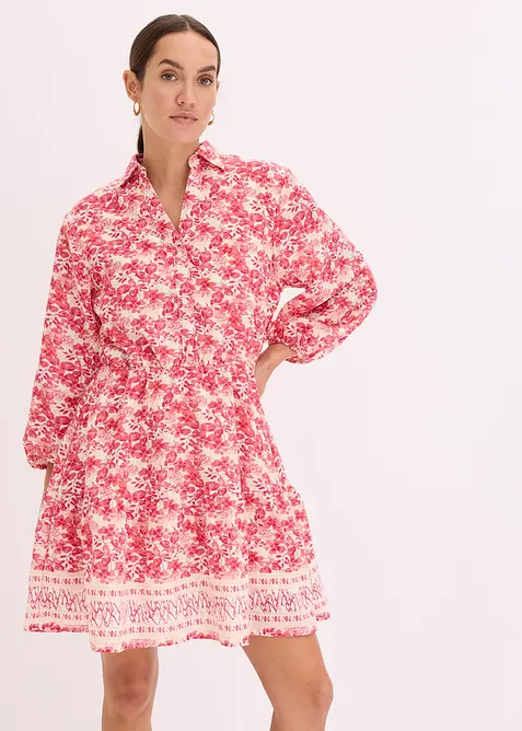 Jurk in linnen look, bonprix