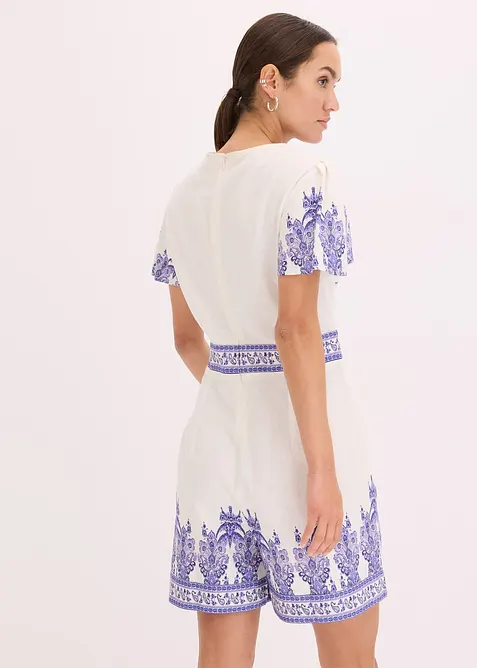 Jumpsuit met linnen, bonprix