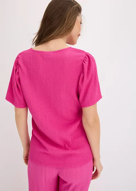 Shirt van gestructureerde crêpe, bonprix