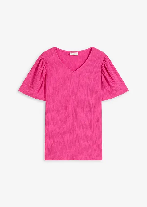 Shirt van gestructureerde crêpe, bonprix