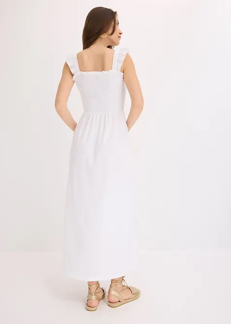 Jersey jurk, gesmokt, bonprix