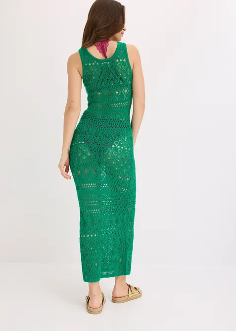 Maxi jurk in gehaakte look, bonprix