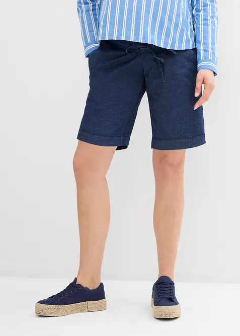 Zwangerschapsshort van licht stretch denim, bonprix