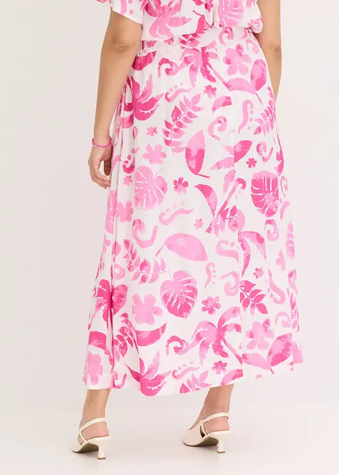 Maxirok van gestructureerde viscose, bonprix