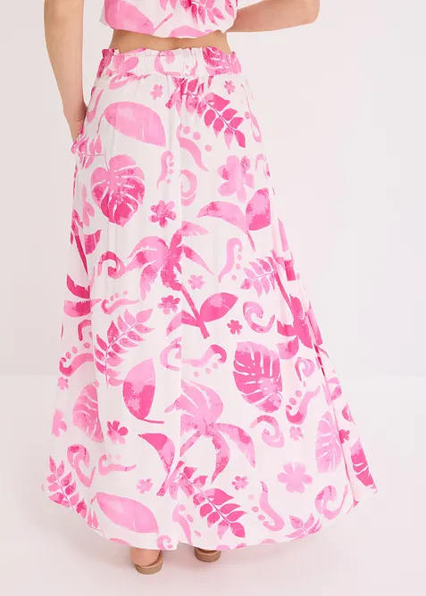 Maxirok van gestructureerde viscose, bonprix