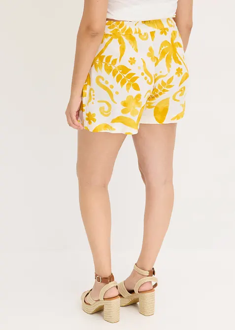 Gedessineerde short van gestructureerde viscose, bonprix