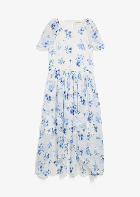 Chiffon jurk van gestructureerde crinkle, bonprix