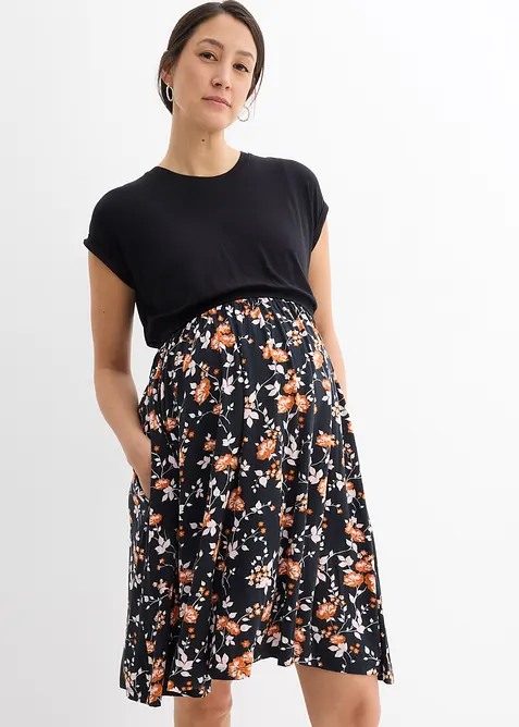 2-in-1 zwangerschaps- en borstvoedingsjurk met zakken, bonprix