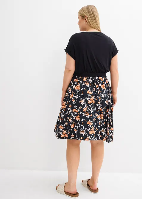 2-in-1 zwangerschaps- en borstvoedingsjurk met zakken, bonprix