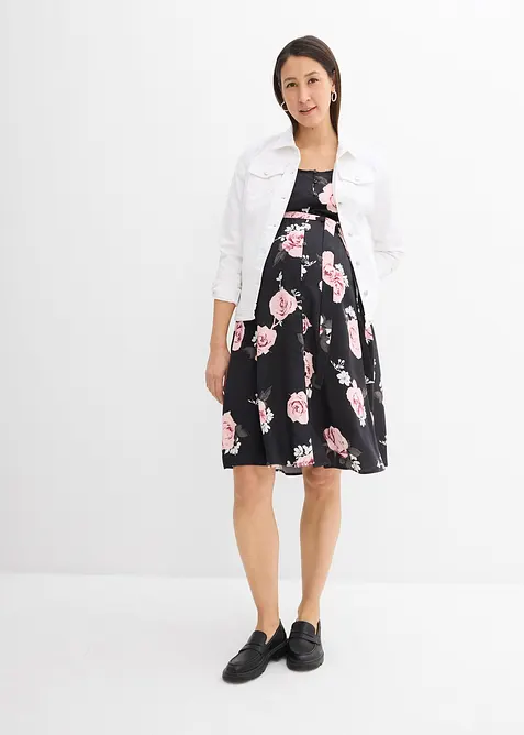 Zwangerschapsjurk/voedingsjurk van geweven viscose, bonprix