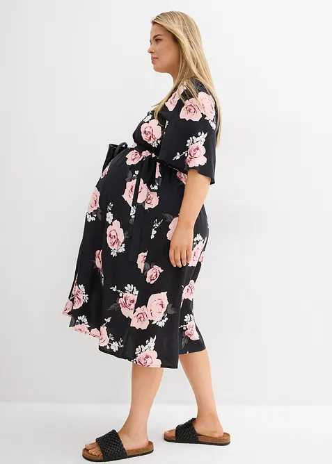 Zwangerschapsjurk/voedingsjurk van geweven viscose, bonprix