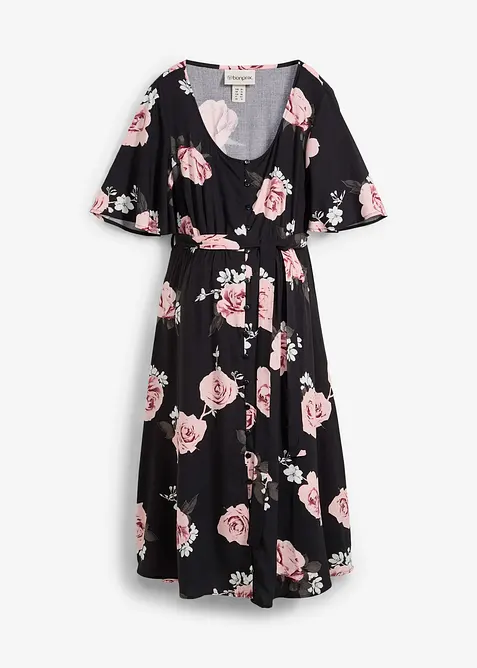 Zwangerschapsjurk/voedingsjurk van geweven viscose, bonprix