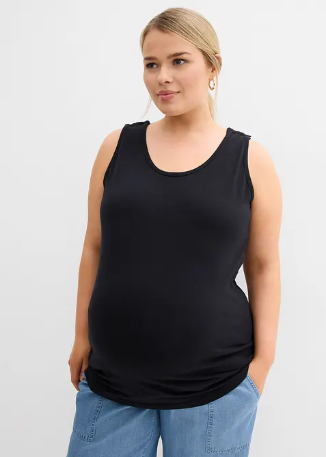 Zwangerschaps- en voedingstop van katoen (set van 2), bonprix