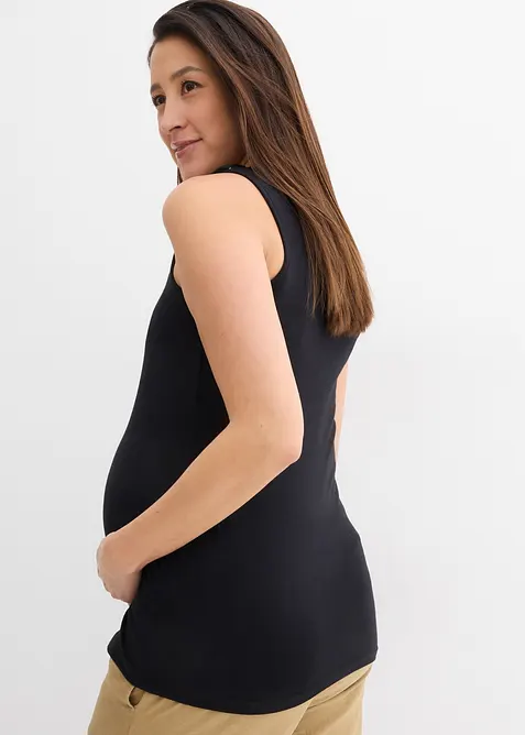 Zwangerschaps- en voedingstop van katoen (set van 2), bonprix