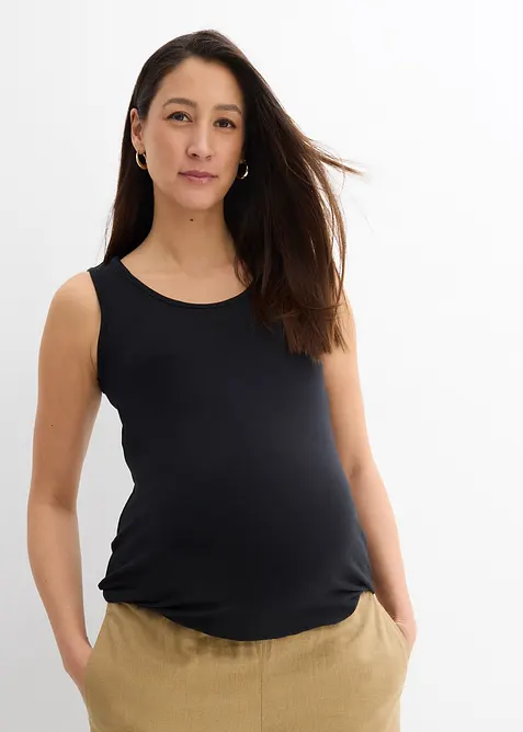 Zwangerschaps- en voedingstop van katoen (set van 2), bonprix