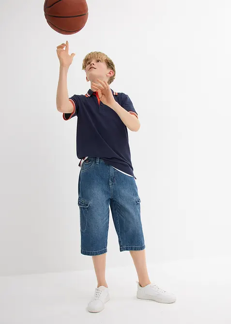 Jeans bermuda van puur katoen, loose fit, bonprix