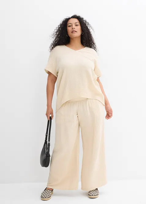 Shirt tuniek van zachte mousseline, bonprix