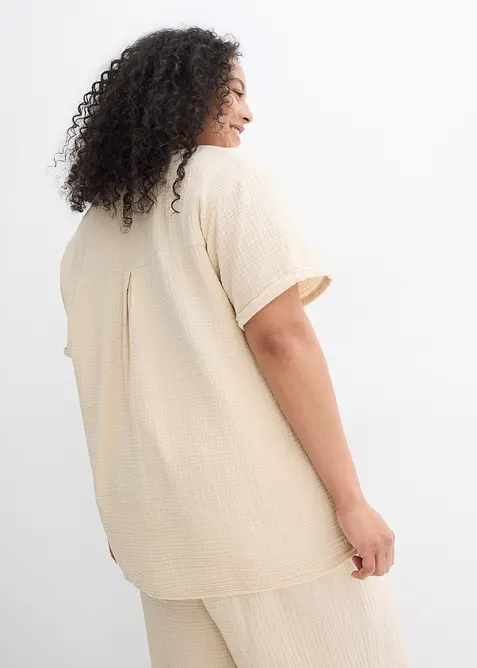 Shirt tuniek van zachte mousseline, bonprix