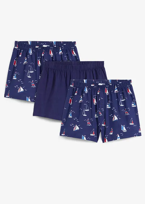 Jersey boxershort (set van 3), bonprix