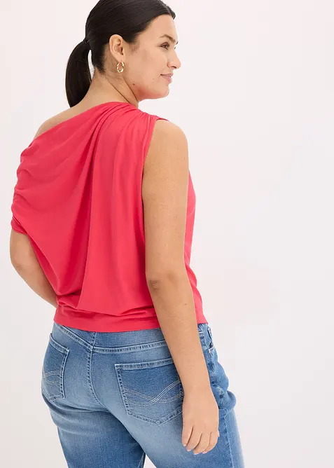 Shirt met asymmetrische halslijn, bonprix