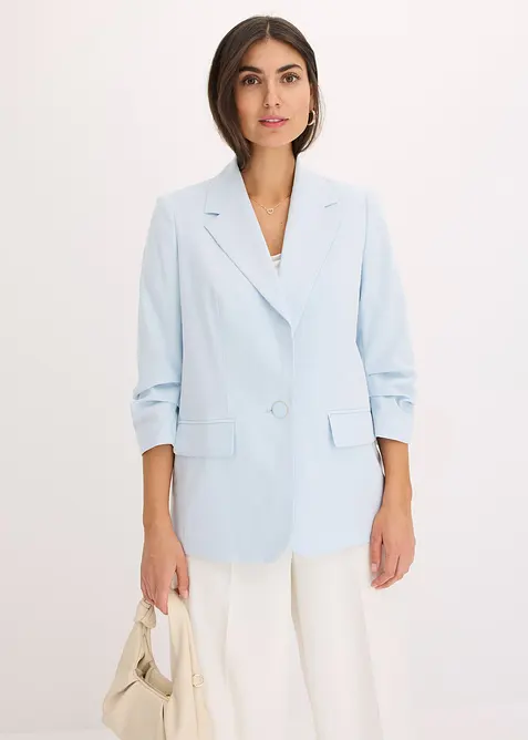 Casual blazer van viscose met 3/4 mouwen, bonprix