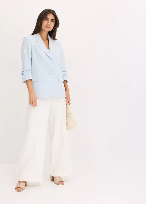 Casual blazer van viscose met 3/4 mouwen, bonprix