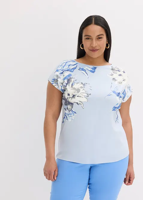 Shirt met oversized schouders, bonprix